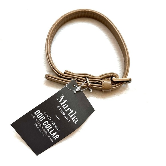 🔴 5 for $10 ONE Martha Stewart Leather Buckle Dog Collar Size 14 Neck 12” 15” - Picture 2 of 6